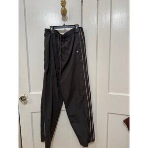 Bold Spirit Black Track Pants with Pink Side Stripe